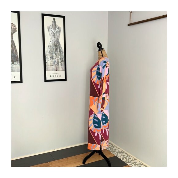 Latino Heritage Month Long Sleeve Midi Bodycon Sweater Dress L - Picture 6 of 12